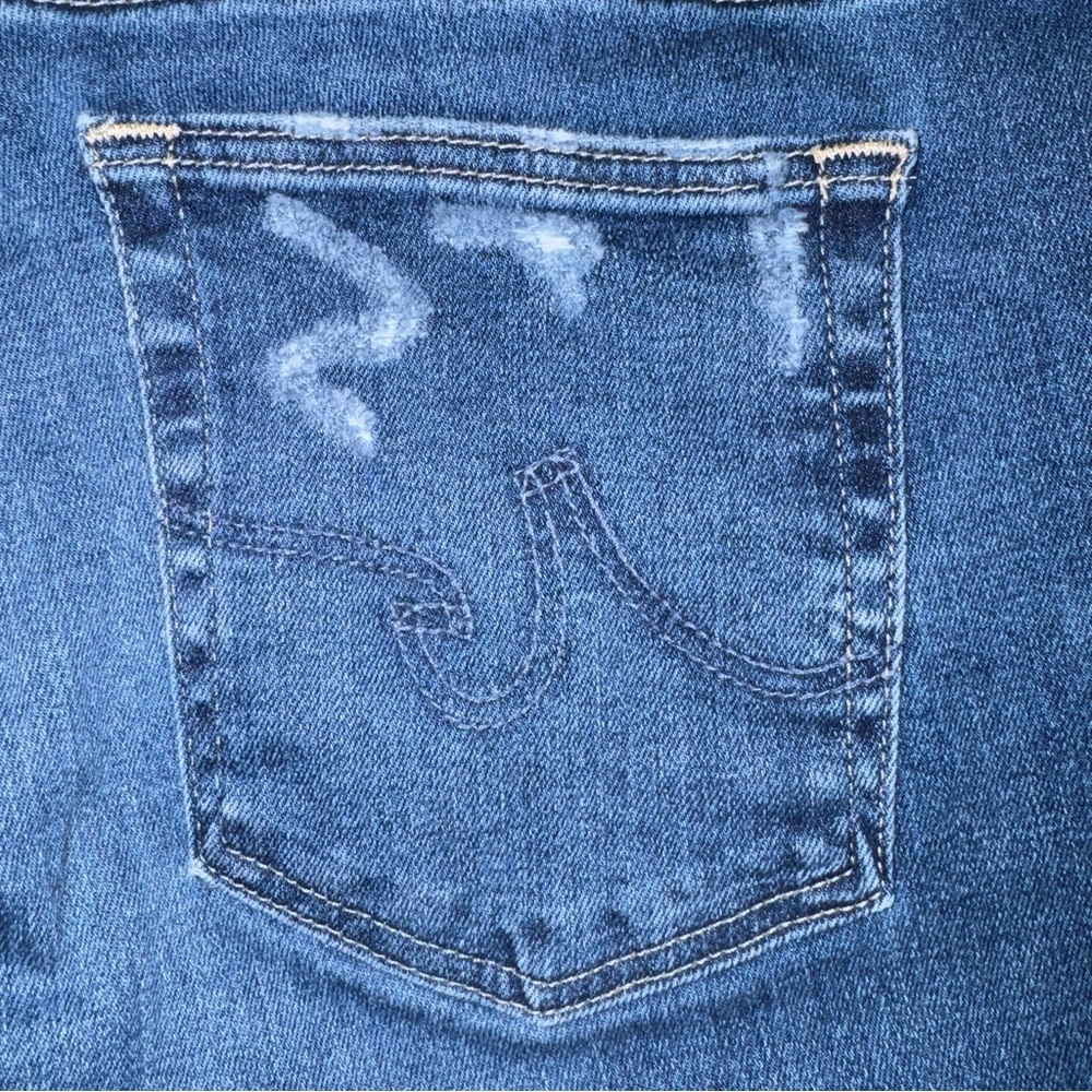 AG Prima Cigarette Leg Jeans 29x30 Mid Rise Slim Designer Denim - Picture 5 of 8